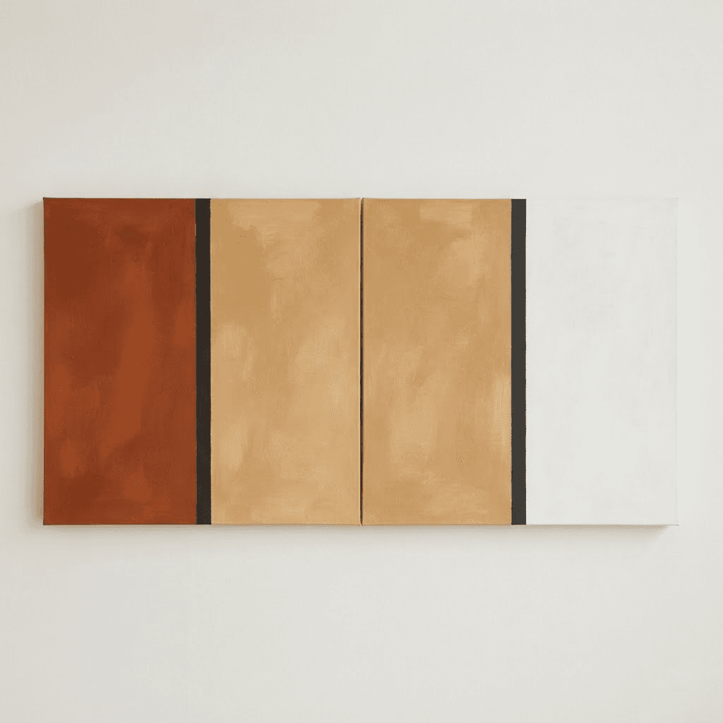 Dos tiempos, acrílico mate sobre tela, 130 × 80 cm